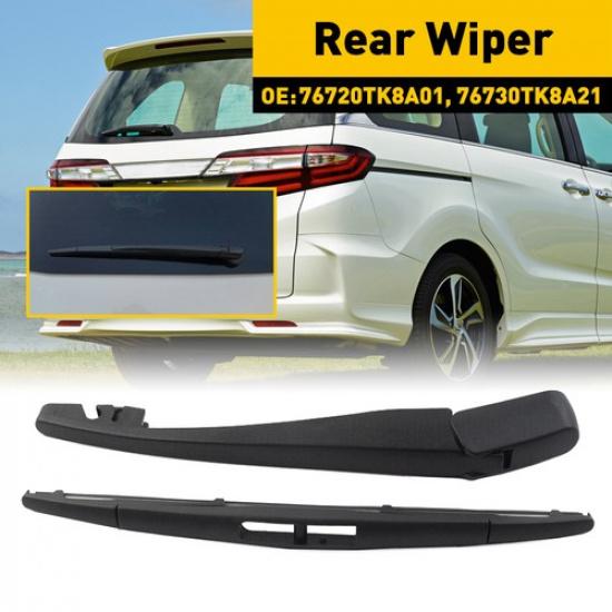 For 2011-2017 Honda Odyssey Car Rear Windshield Wiper & Arm Blade Black Durable