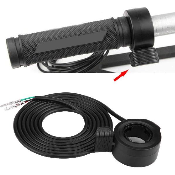 Fydun Daumengas Geschwindigkeitsregler Baugruppe Schwarz 22mm 7/8Zoll für E-Bike Elektrofahrrad Roller