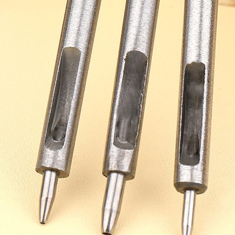 Punch Tool Set Stainless Steel Hole Punch Set Round Hole Punch Cutter 1-13mm Hollow Punch Set for Leather Watch Straps