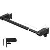VEHHE Towel Hanger Adjustable Length Approximately Installation width can be freely adjusted fits perfectly on doors Stainless Steel Rack (Black No