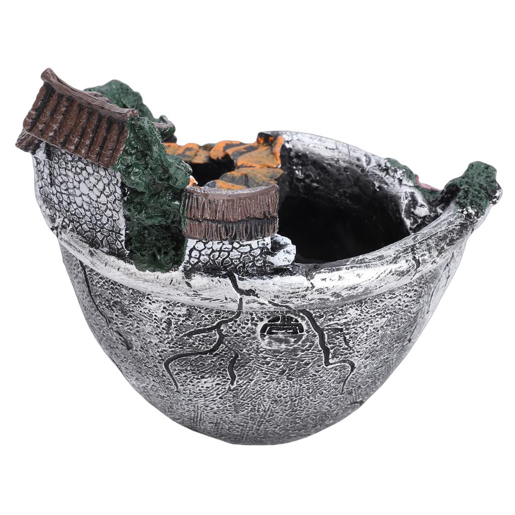 Fairy Garden Plant Pot   Landscape Resin Planter   Decor for Succulents Plants with Small House Ornament Outdoor Indoor Balcony Decor