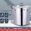 Homeglen Stainless Steel Sealed Storage Bucket