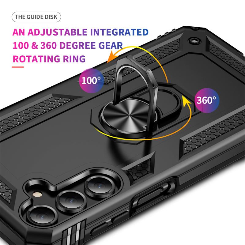 For Samsung Galaxy A16 5G Case SM-A166B Armor Magnet Car Ring Case For Samsung A16 A 16 5G Stand Holder Back Cover