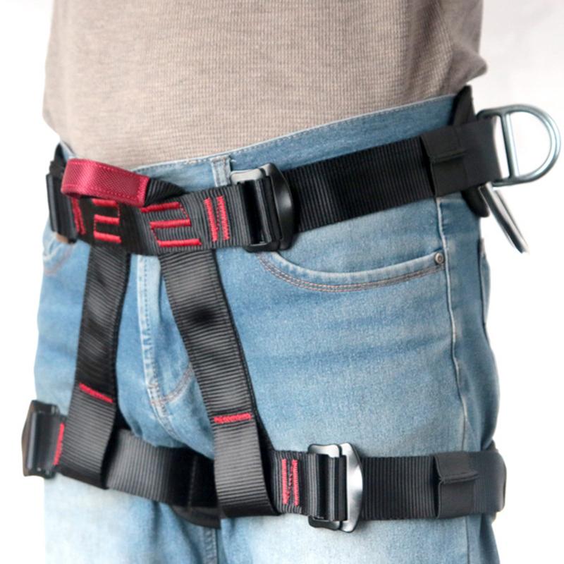 Camping Belt 25KN Outdoor Activity Rock Outdoor Activity Expand Training Half Body Harness Safety Supplies Survival Equipment