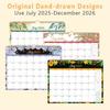 Creative Wall Calendar Spacious 18-Month Calendar Durable Hanging Calendar  Family Planning