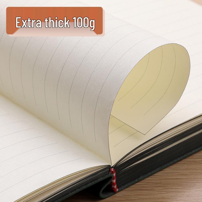 A5 Premium Soft Cover Business Meeting Notebook - Sheepskin, Thickened, 20 Sheets