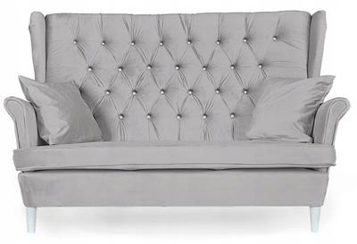 Sofa Wing Sofa Gaja Scandinavian Non-folding Light Gray