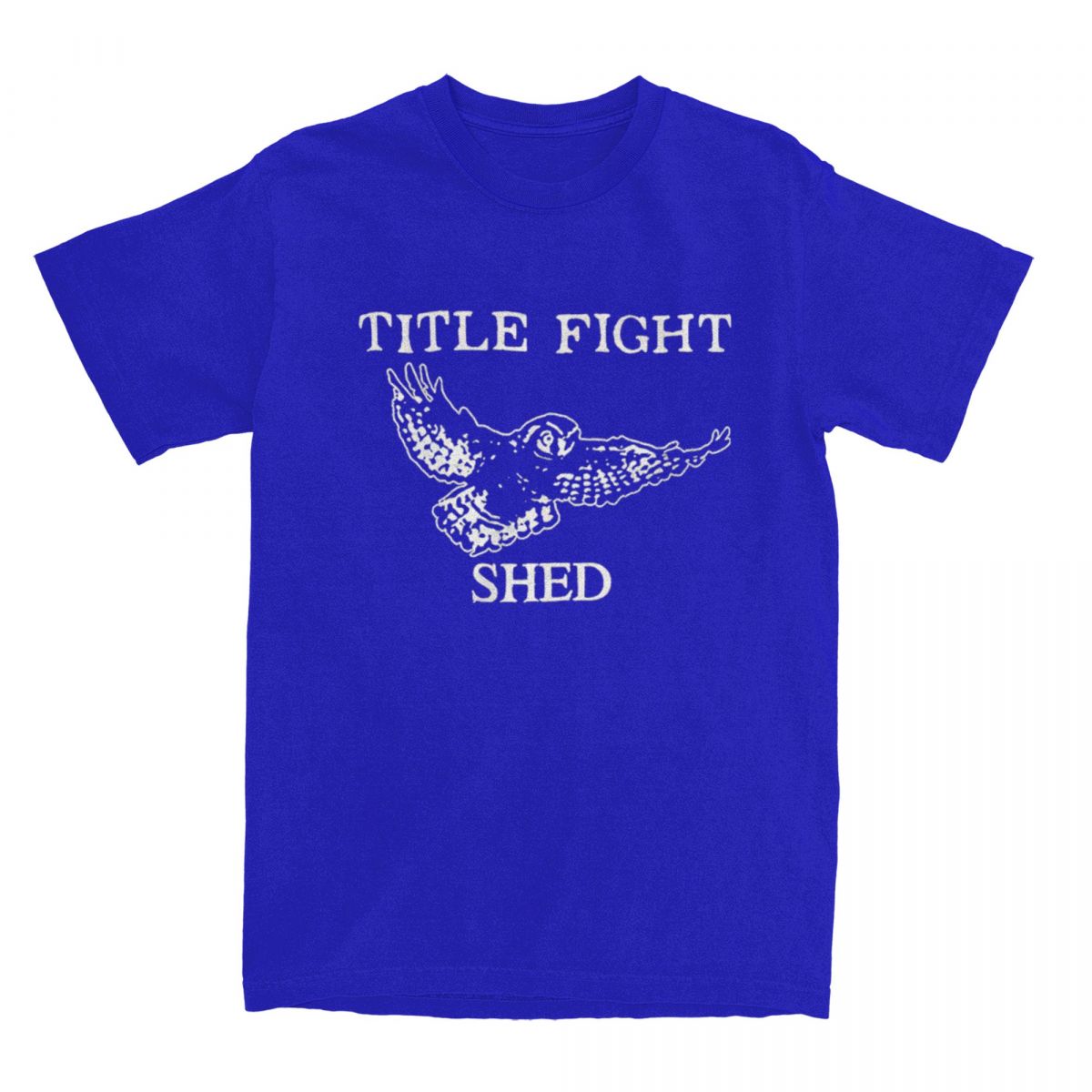 

Title Fight Shed Owl для Чоловіків Жінок Футболки Квітковий Зелений Мерч Чудова Футболка Футболки Бавовна Новинка Одяг L синій