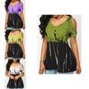 Elegant Plus Size Women T-shirt With Cold Shoulder Design For Summer Casual Wear