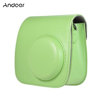 Kamera-Schutzhülle, maßgeschneiderte PU-Sofortbildkamera-Tasche mit Riemen für Fujifilm Instax Mini 9/8/8+/8s