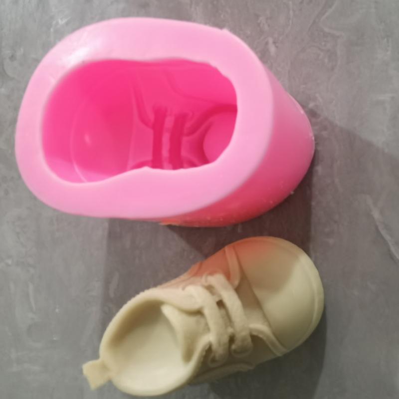 Fondant Moulds Cake Gadget Baby Shoe Shape Silicones Cake Molds Fondant Chocolate 3D Mould Cake Decorating for Baking