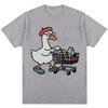 Fun Silly Goose Shopping Cute Goose Lovers Summer Unisex Loose Casual Short Sleeve Women And Unisex Comfortable TShirt