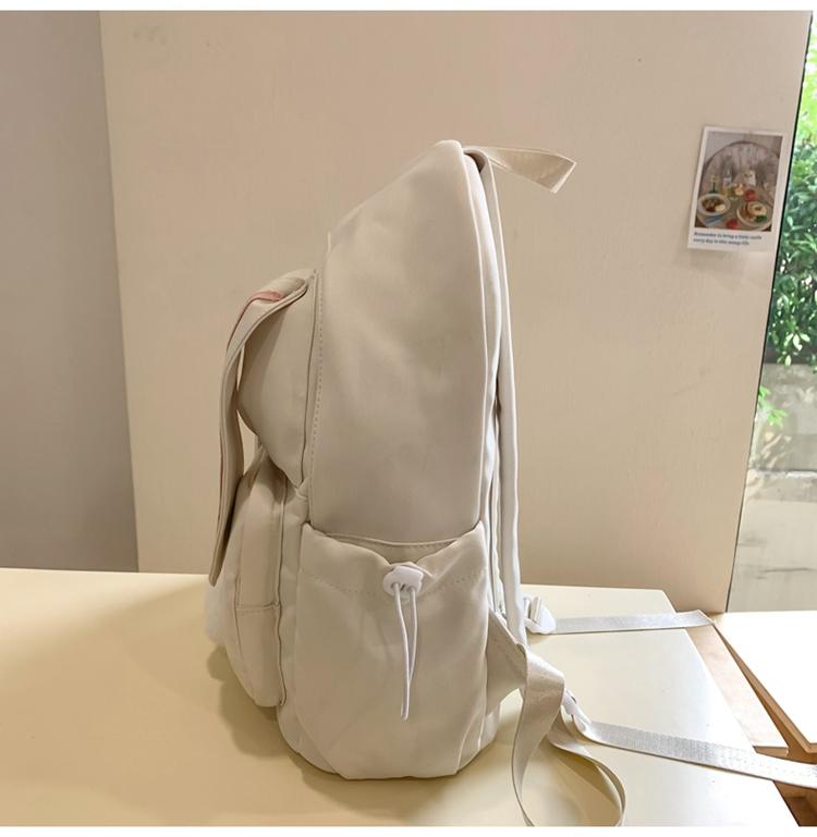 Student Schoolbag Girl's Cute Rabbit Ears Backpack Large Capacity Backpack