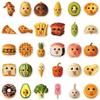 60 Waterproof Abstract Food Emoji Stickers - Fun Vegetables & Fruits for DIY Phone Cases