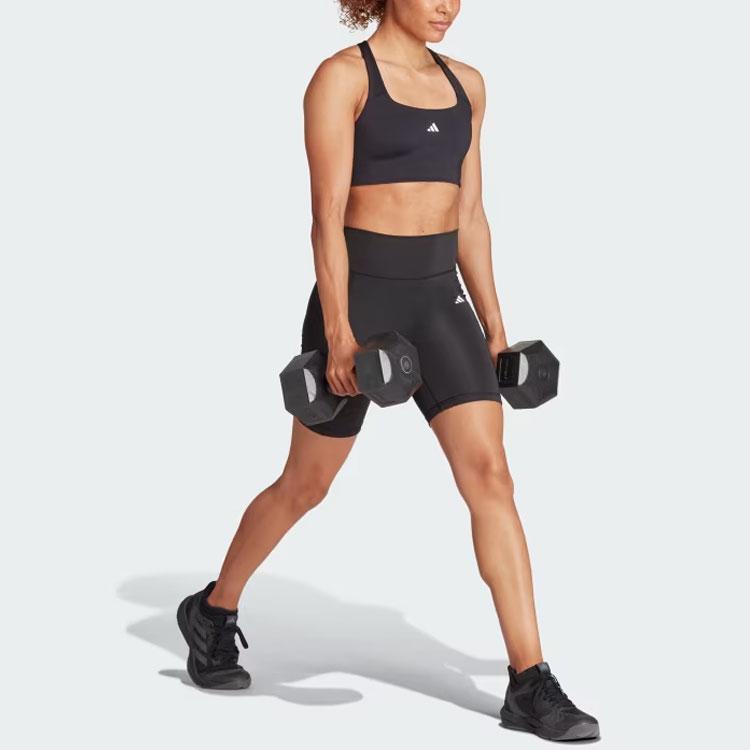 Adidas Optime 7-Inch Leggings Women Bottoms Black IQ2686