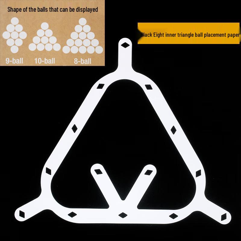 Billiard 8-Ball Triangle Rack Paper