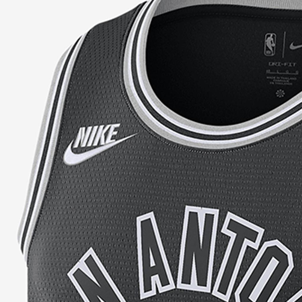 Nike Men's NBA San Antonio Spurs Keldon Johnson #3 Swingman Jersey Black DO9453-011