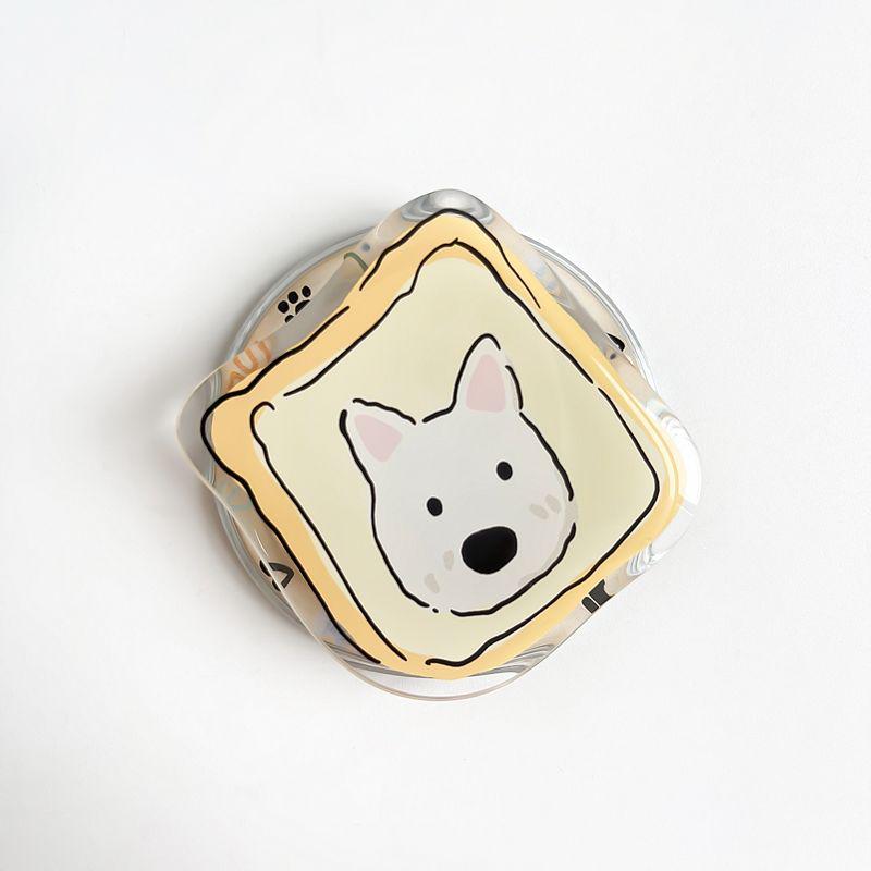 Cute Cartoon Dog Silicone MagSafe Phone Holder – Telescopic & Magnetic Airbag Design