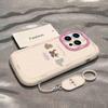 Coffee Kitten Suitable for Apple 15 Mobile Phone Case New Iphone14promax Simple 13 Women's Lanyard 16 17