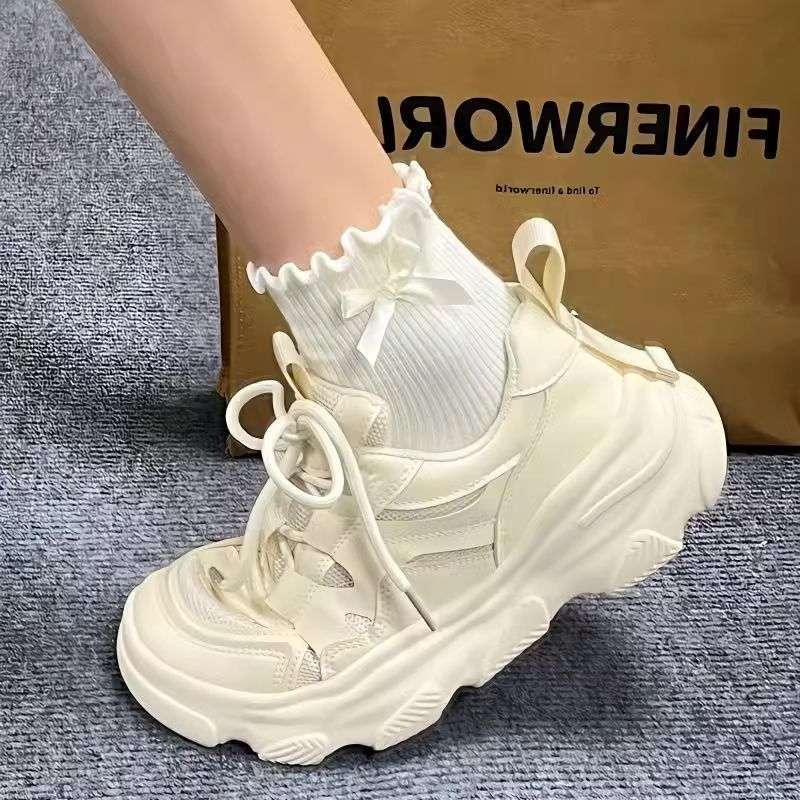 Dad Shoes Girl 2025 Spring and Summer New Lightweight Soft Bottom Non-slip Breathable Mesh Comfortable Versatile Casual Sports Women's Shoes