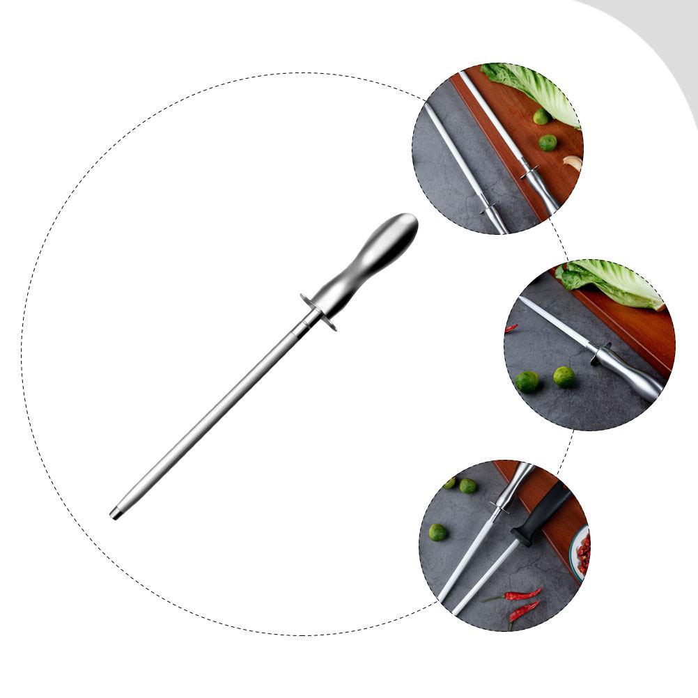 Steel Honing Rod for Cutting Tools Precision Grinding Fine Grain High Hardness Kitchen Sharpener Chef Tool Multi-Functional