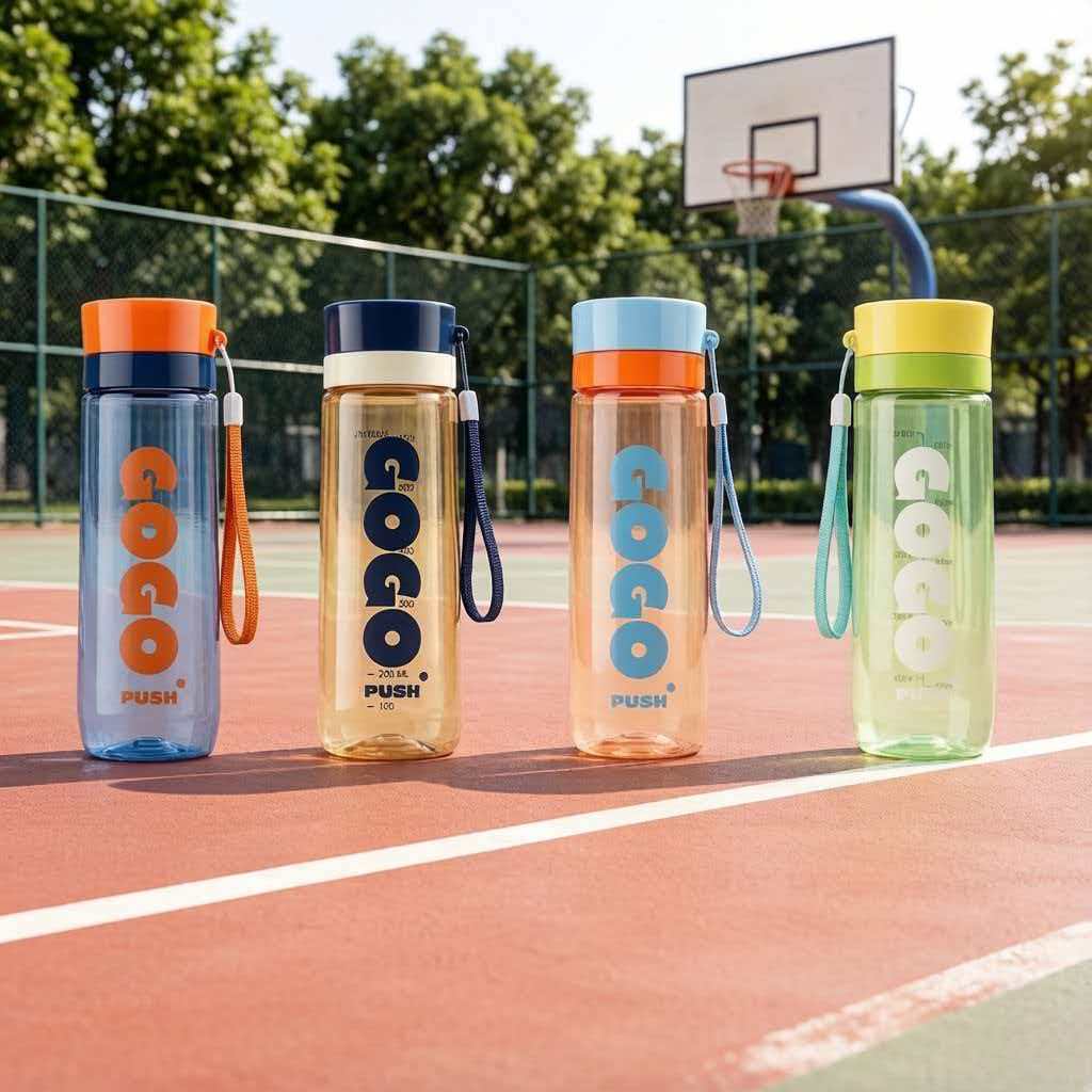 Sports Water Bottle 1000ml, BPA-Free Plastic, Leak-Proof with Tea Infuser, Drop-Resistant Large Capacity for Outdoor Gym Students Unisex