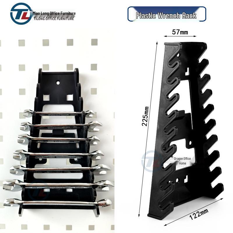 Plastic Pegboard Hooks with Square Hole - Wall-Mounted Tool Rack and Storage Shelf for Hardware Display