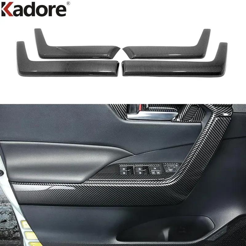For Toyota RAV4 RAV 4 2024 Wood Grain Car Inner Door Armrest Panel Cover Trim Interior Accessories