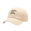 Hat Female Korean New Three-row Letter Embroidered Baseball Cap Fashion Sunshade Sun Protection Soft Top Cap Male