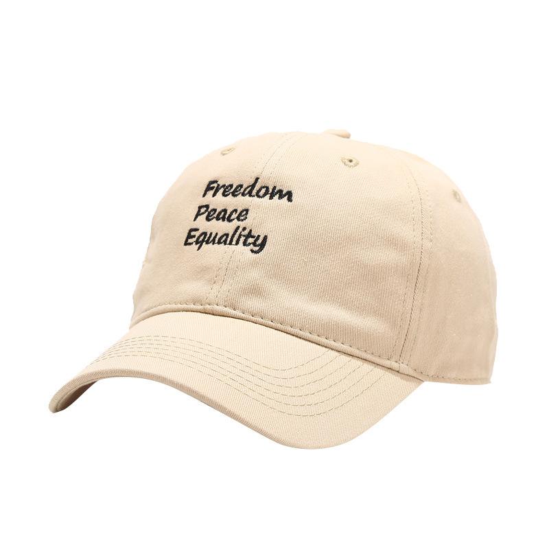 Hat Female Korean New Three-row Letter Embroidered Baseball Cap Fashion Sunshade Sun Protection Soft Top Cap Male