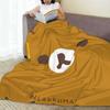 Rilakkuma Cartoon Soft Warm Blanket Decorative Plush Throw Blanket Novelty Living Room Flannel Bedspread Sofa Bed Cover