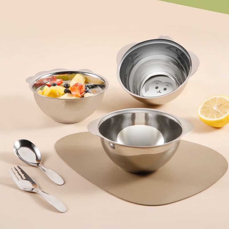 Zhi Shi 304 Stainless Steel Kids Dinner Plate