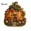 Miniature Village Making Set 3D House Theme Fabric Punch Needle Kit for Beginners & Adults, Complete DIY Healing Handmade Hobby Embroidery Kit,