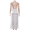 2026 Spring European & American Halter Slim Open-Back Strappy Dress
