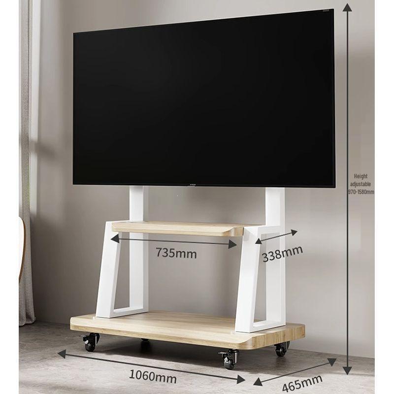 Floor-Standing TV Stand with Wheels for 55-120 Inch Screens