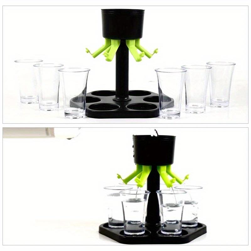 Hexagonal Liquor Dispenser Plastic Shot Glass Dispenser Alcohol Wine Dispenser for Parties