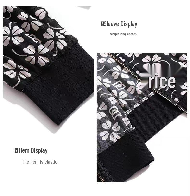 Women's Trendy Chiffon Cardigan: Lightweight Sun Protection Baseball Jacket for Middle-Aged Mothers