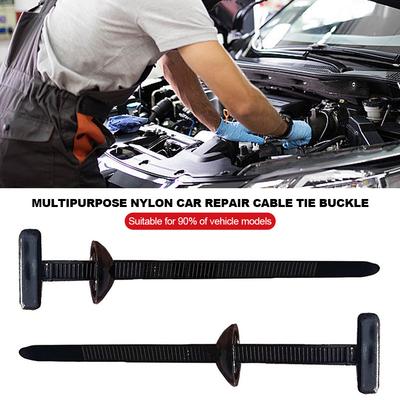 10/20/50/100Pcs Multipurpose Nylon Car Repair Cable Tie Buckle Heavy Duty Self-Locking Nylon Zip Ties Holder for Home Plastic Cable Ties Tool