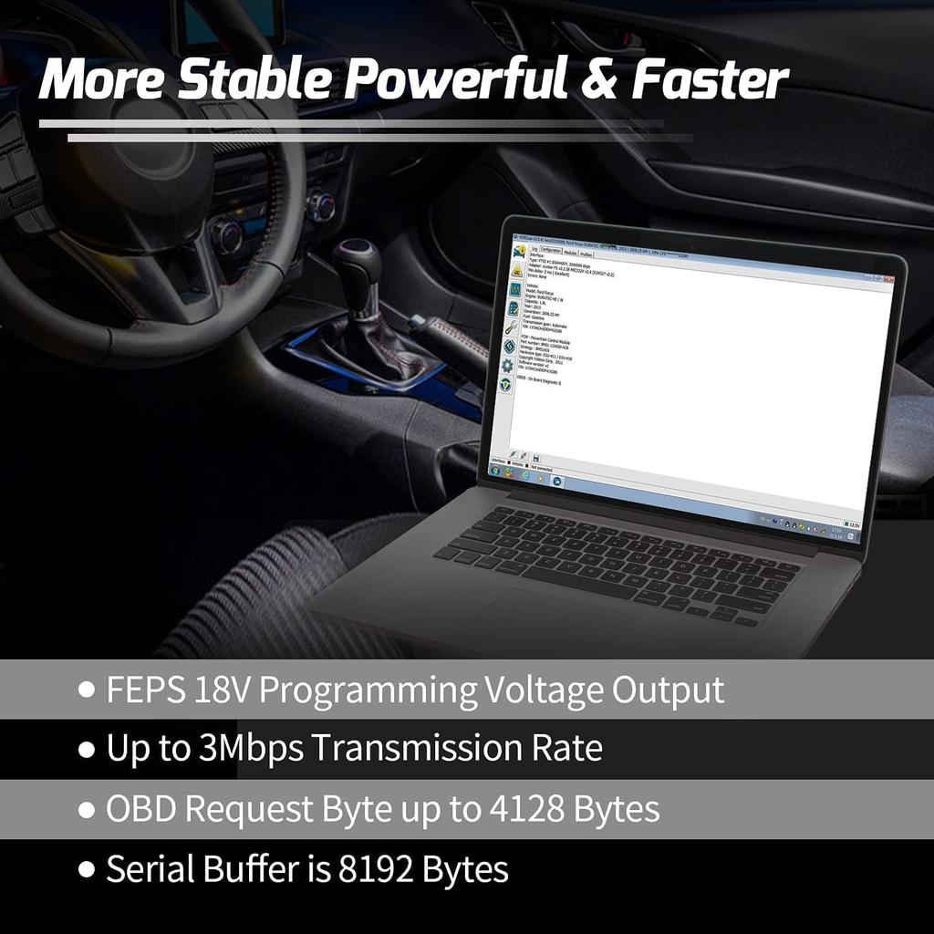 Vgate VLinker FS OBD2 USB Adapter For FORS-Can HS/MS-CAN Auto Switch