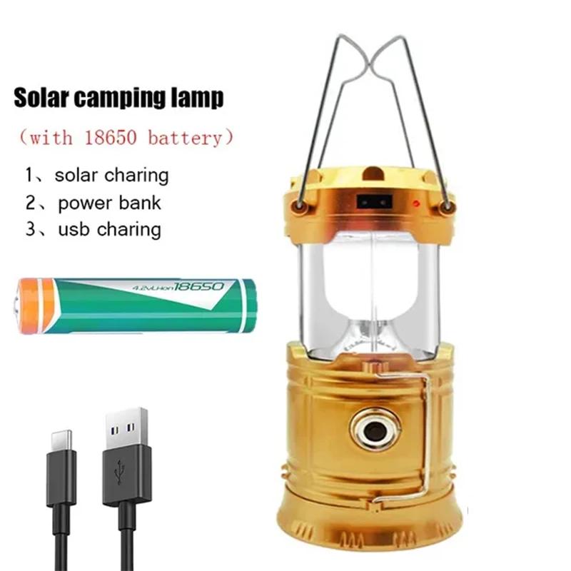 LED Camping Lantern, Battery Operated Lights, Adjustable Brightness for Emergencies, Power Outages, Outdoor Collapsible Lanterns