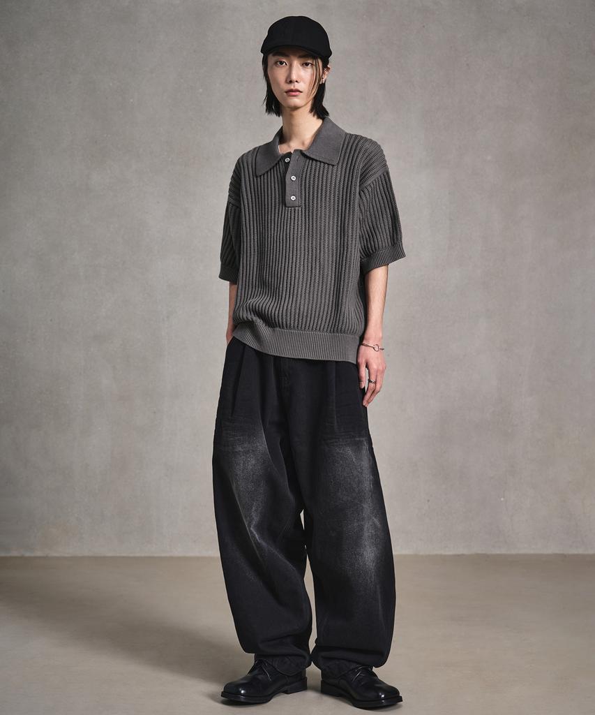 LMOOD Bay Skasi Half Knit Gray