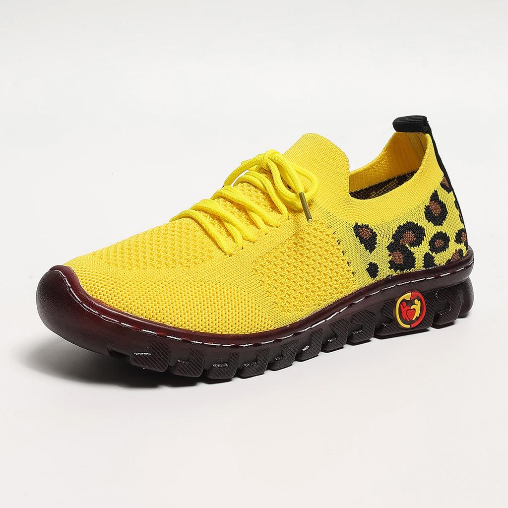 Sneakers Women Breathable Mesh Casual Mom Shoes Women Lightweight Non Slip Knitted Flats Woman Comfortable Running Sports Shoes