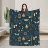 Goosebumps Dead House Calling All Creeps Blankets Flannel Horror Halloween Throw Blanket for Bedroom Sofa Bedroom Quilt
