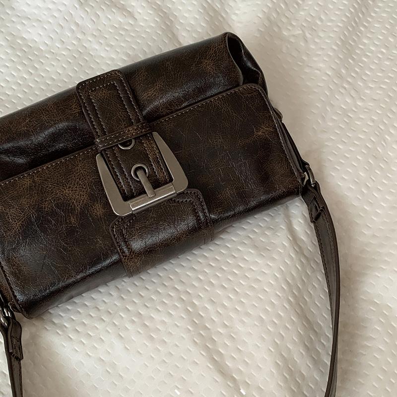 Kadınlar için çapraz askılı vintage tarzı tote omuz çantası koltuk altı çantası bayanlar
