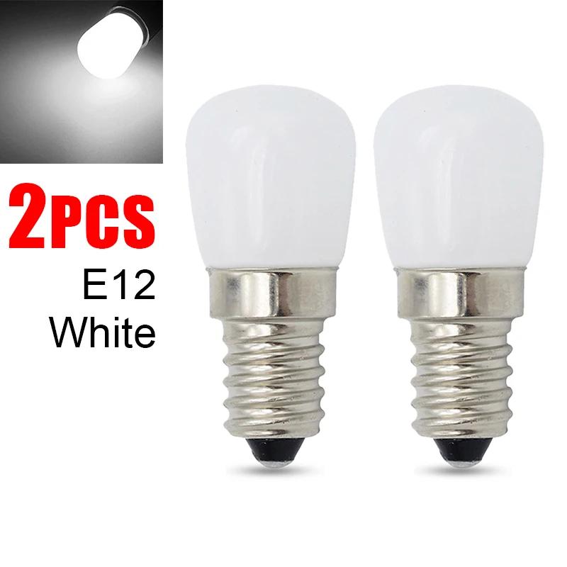 

2/4 шт. светодиодная лампочка E12 E14 220 В для холодильника, лампа для витрины холодильника, ночники высокой яркости, люстра для домашнего декора