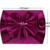 Super Soft Velvet Baby Headbands for Newborn Girls Elegant Bow Hair Accessories Wrap for Toddlers