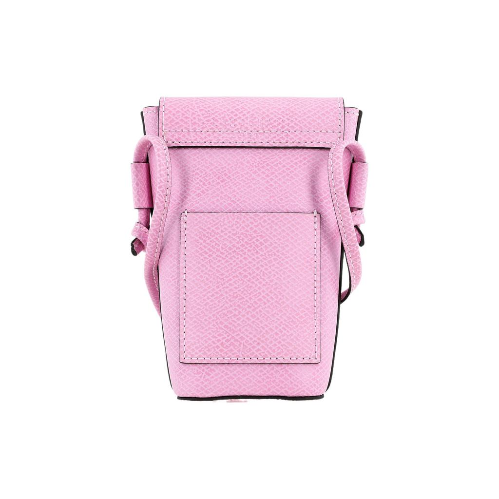 Longchamp Épure 9 Solid Color Embossed Logo Flap Leather Shoulder Crossbody Phone Bag Women bags Pink 34193HYZP75