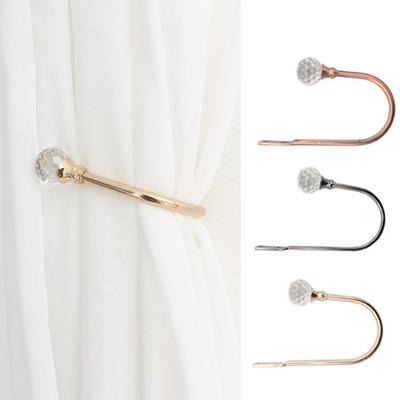 2Pcs Drape Holdbacks Rust-Proof Fixed Curtains Anti-oxidation Sturdy Curtain Holder Tieback Hooks Supplies