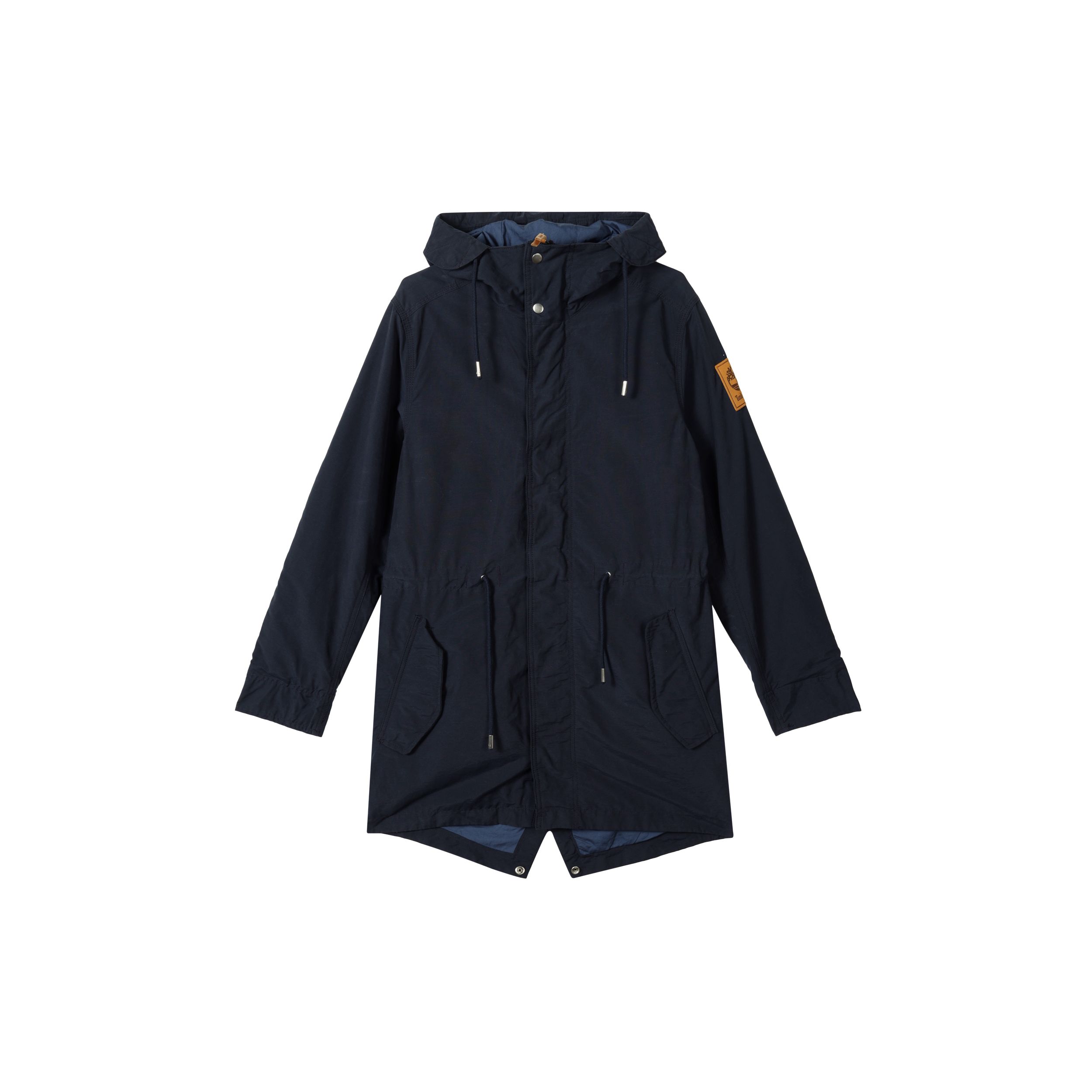 

Timberland Однотонная повседневная водонепроницаемая парка с капюшоном на молнии с длинным рукавом, мужская верхняя одежда, темно-сапфирово-синий A6FYH-433 L