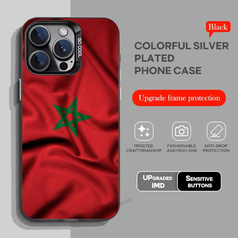 Morocco Flag phone Case for iPhone 17 11 12 Pro Max Plus Mini Air SE  16e 14 15 16 13 Soft Shell